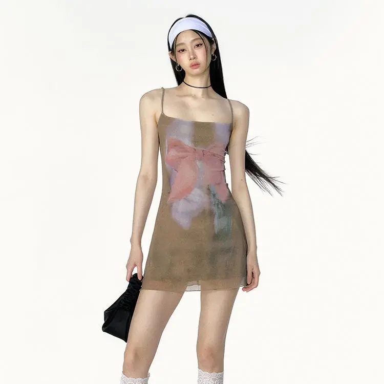YGPRW Slip Dresses Women's Umber-3