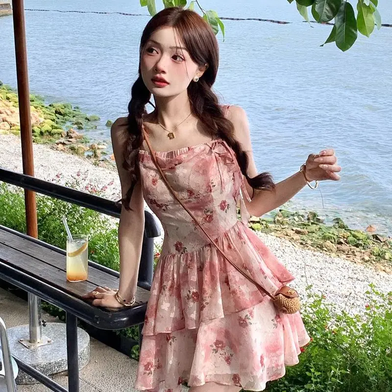 YGPRW Slip Dresses Women's Pink-5