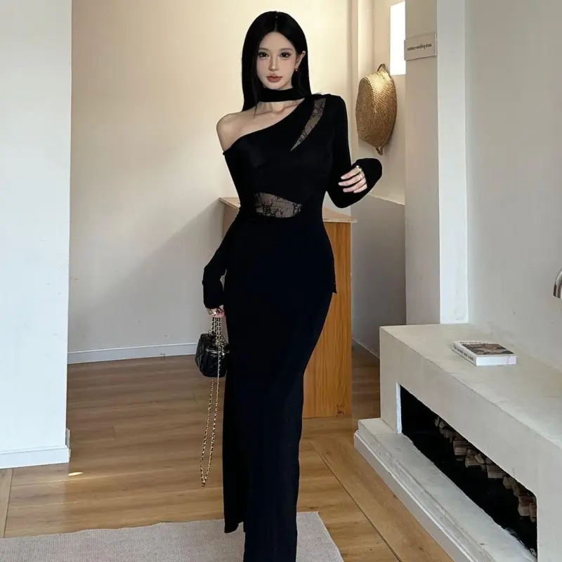 YGPRW Long Sleeved Dress Women's-5