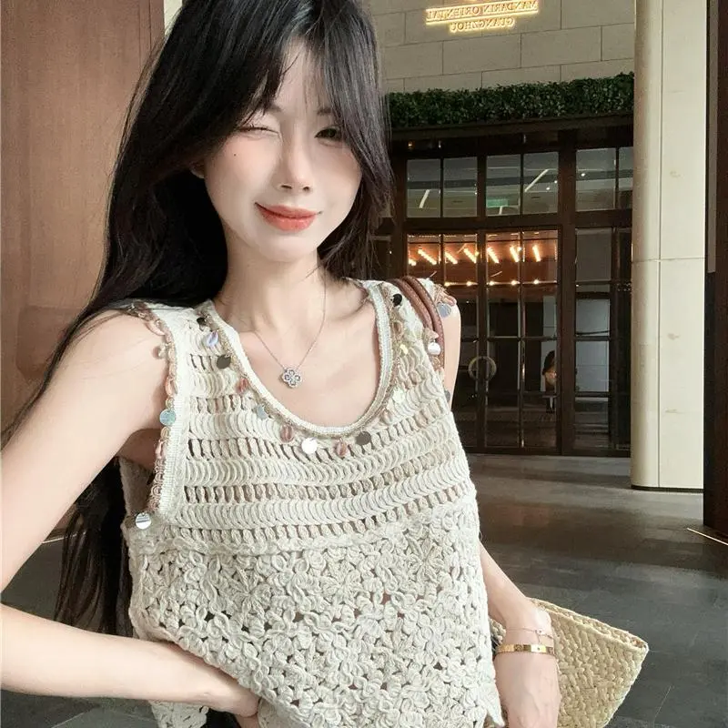 YGPRW Tank Tops Women's Apricot-2
