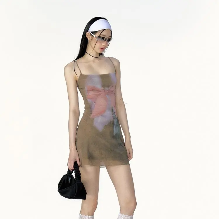 YGPRW Slip Dresses Women's Umber-4