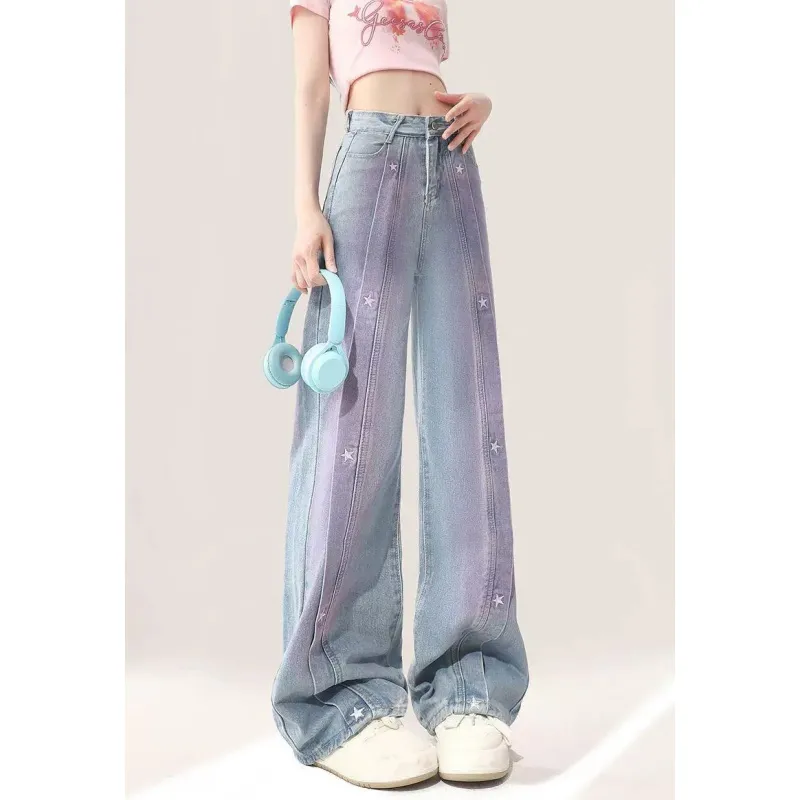 YGPRW Jeans Women's Blue-3