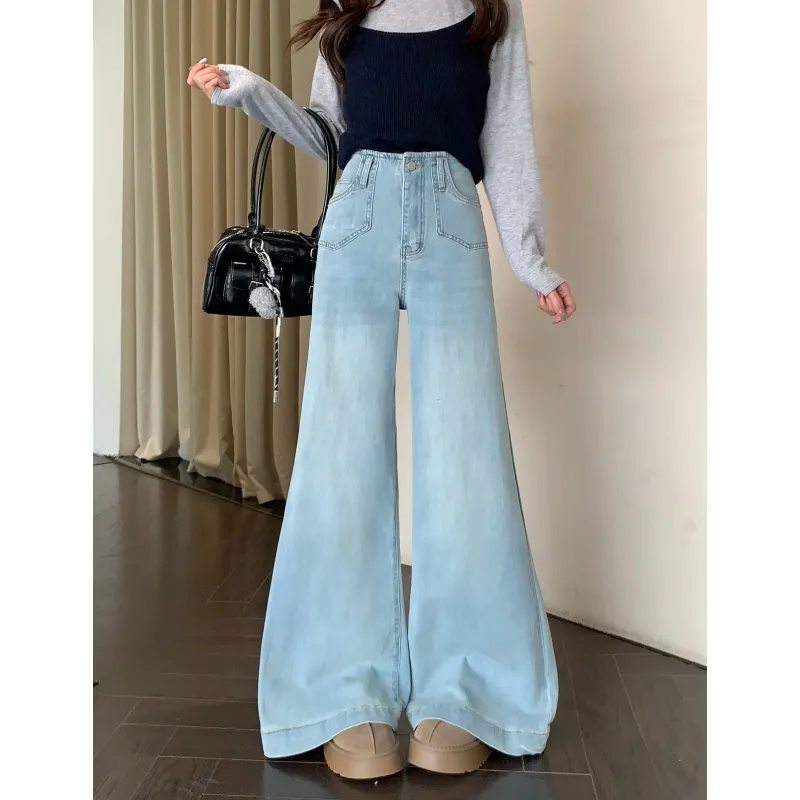 YGPRW Jeans Women's Blue-3