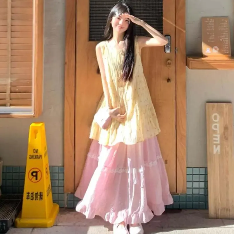 YGPRW Two Piece Skirt Sets Women's-5