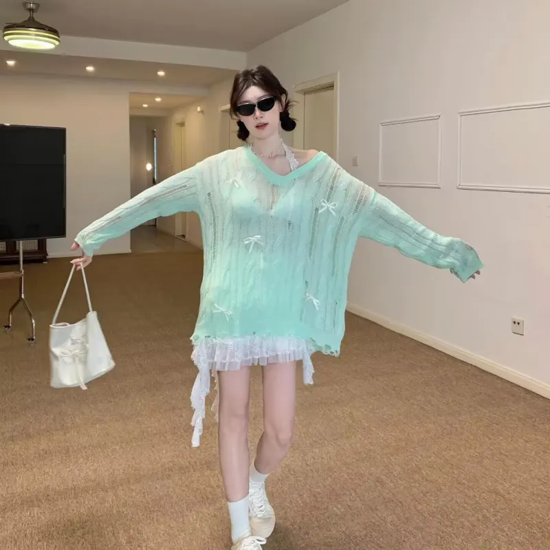 YGPRW Knitwear Women's Mint Green-5