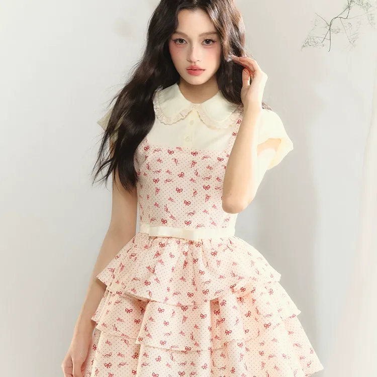 YGPRW Short Sleeved Dress Women's-5