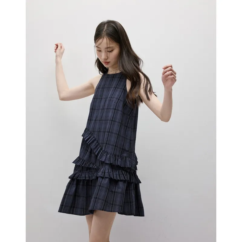 YGPRW Sleeveless Dress Women's Navy Blue-5
