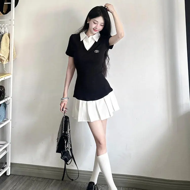 YGPRW Short Sleeved Dress Women's-2