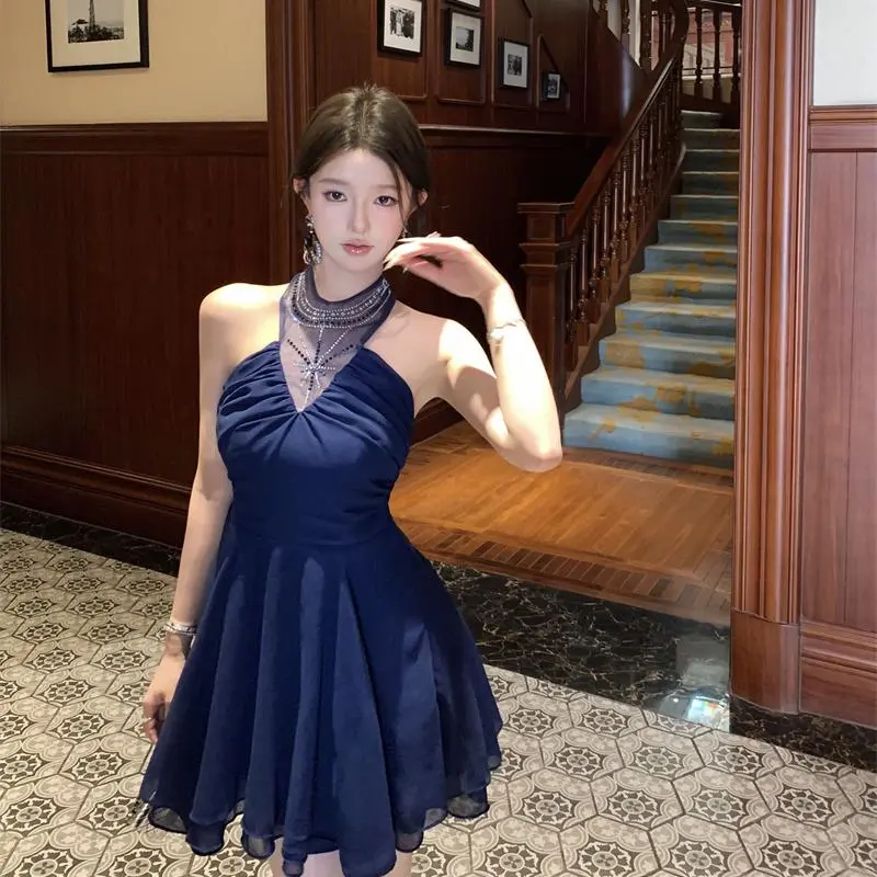 YGPRW Sleeveless Dress Women's Blue-2