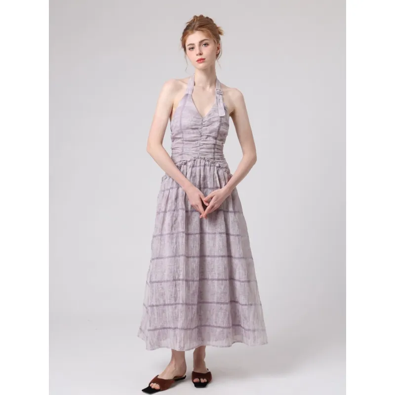 YGPRW Sleeveless Dresses Women's Purple-5