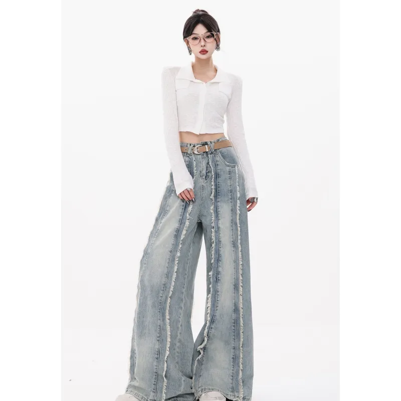 YGPRW Jeans Women's Blue-3