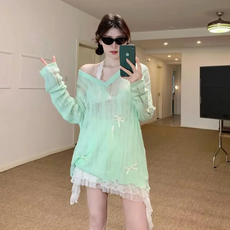 YGPRW Knitwear Women's Mint Green-3