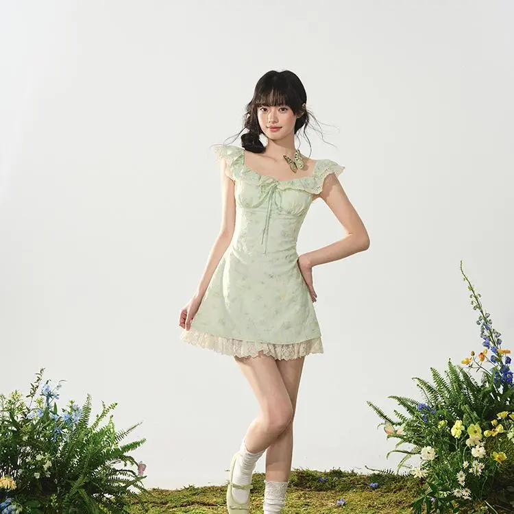 YGPRW Short Sleeved Dress Women's-5