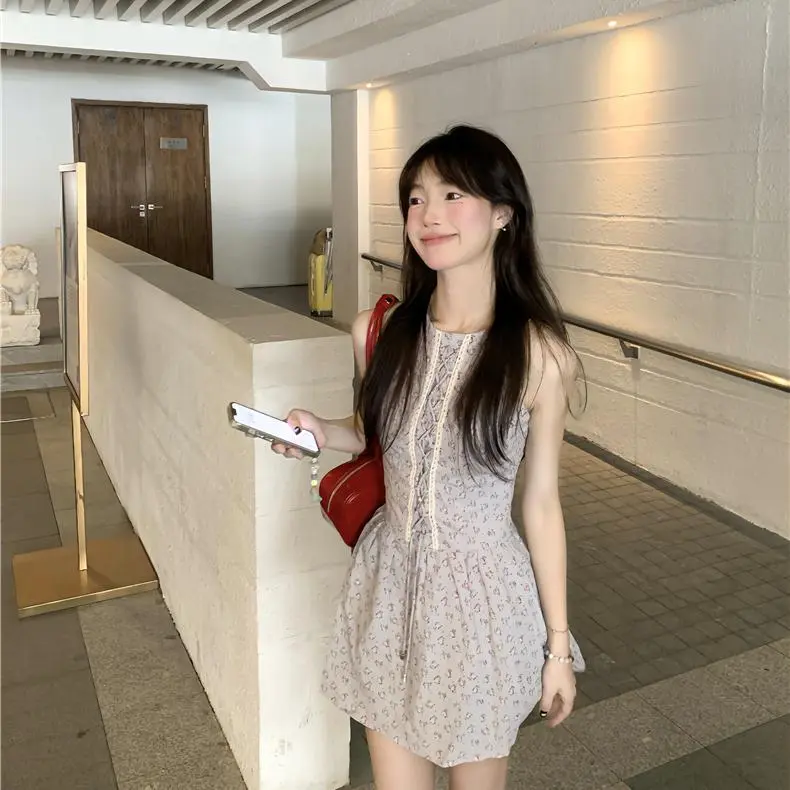 YGPRW Sleeveless Dresses Women's Gray-2
