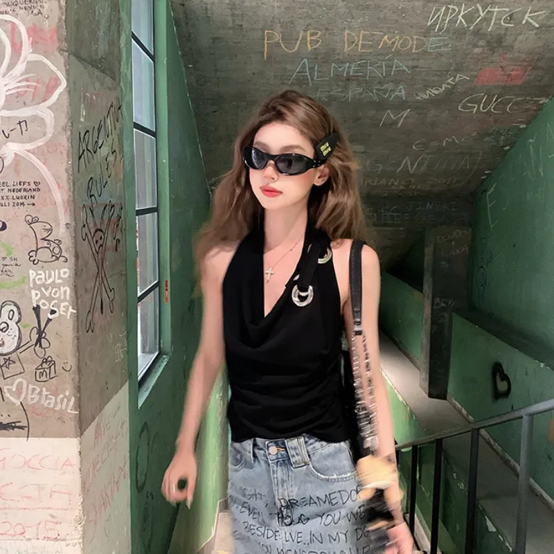 YGPRW Tank Tops Women's Black-5