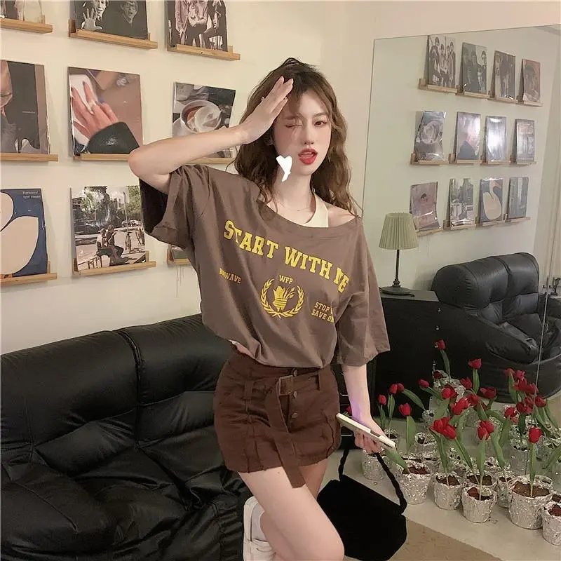 YGPRW T Shirts Women's Camel-6