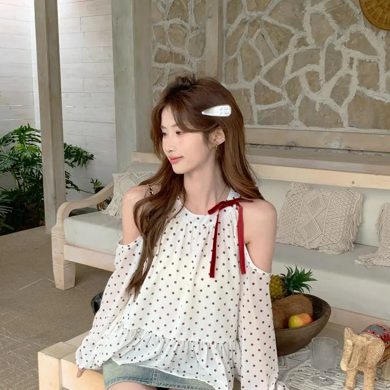 YGPRW Shirts Women's Polka Dot-3