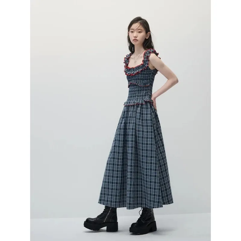 YGPRW Slip Dresses Women's Navy Blue-3