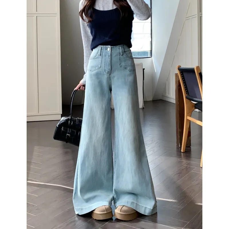 YGPRW Jeans Women's Blue-2