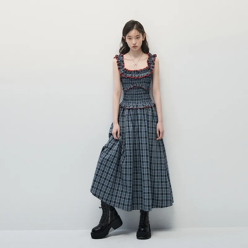 YGPRW Slip Dresses Women's Navy Blue-1