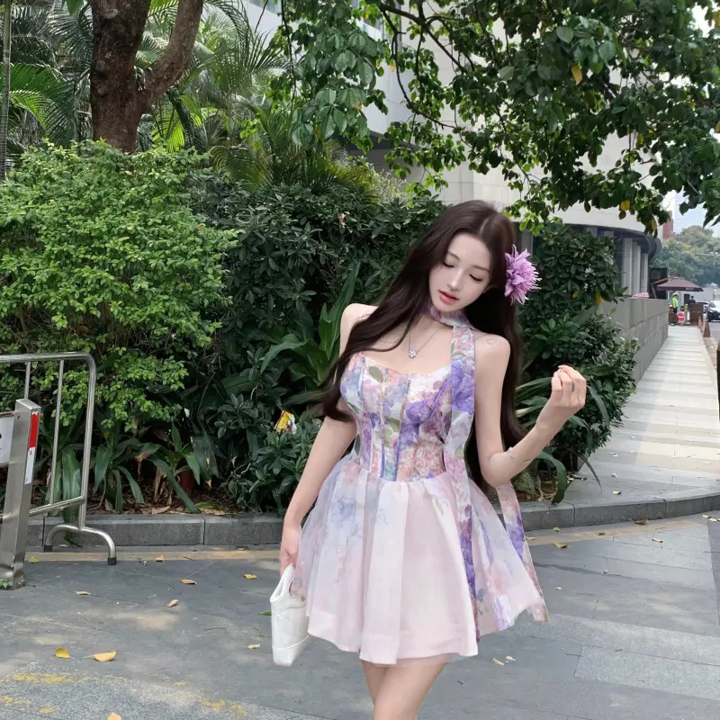 YGPRW Slip Dresses Women's Light Purple-4