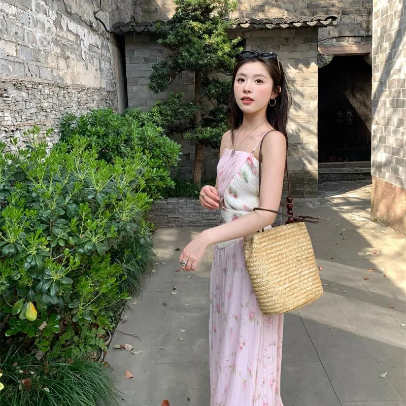 YGPRW Slip Dresses Women's Pink-4