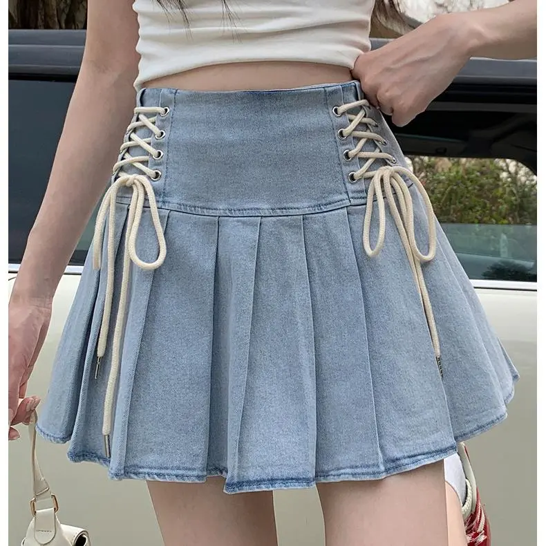 YGPRW Denim Short Skirts Women's-5