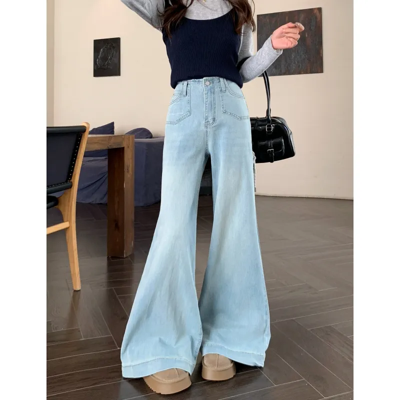 YGPRW Jeans Women's Blue-4