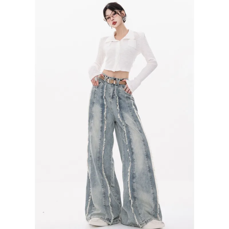 YGPRW Jeans Women's Blue-5