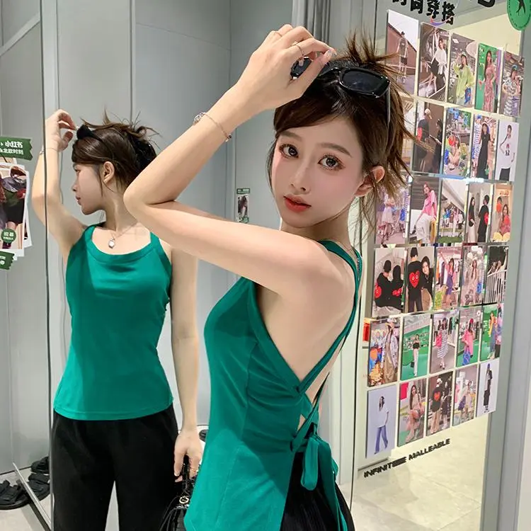 YGPRW Tank Tops Women's Green-3