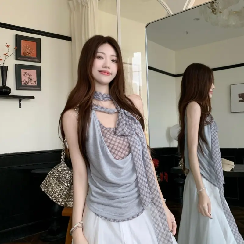 YGPRW T-Shirts Women's Light Blue-5