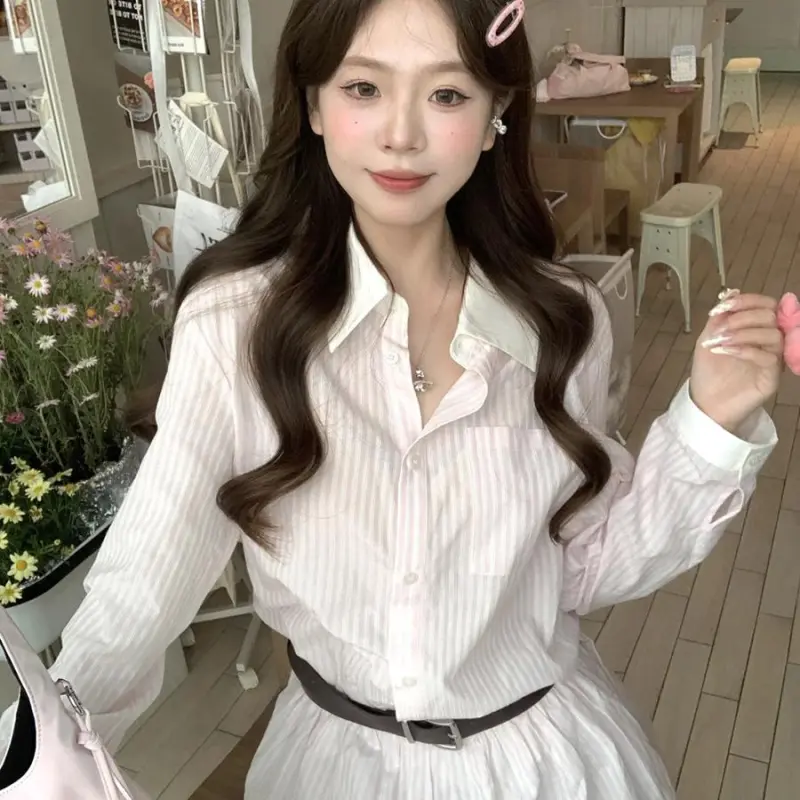 YGPRW Long Sleeved Dress Women's Pink-6