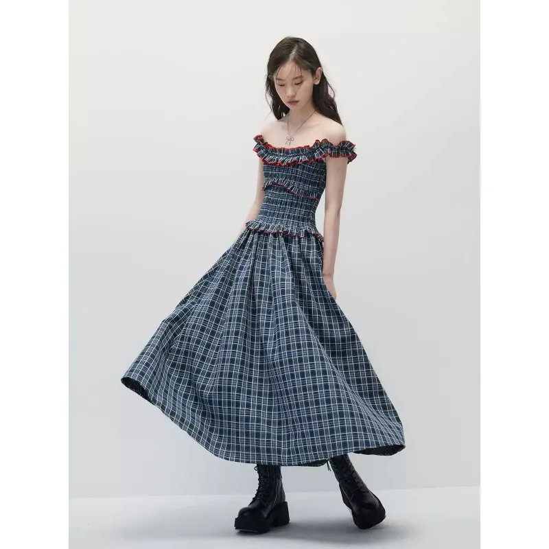 YGPRW Slip Dresses Women's Navy Blue-2