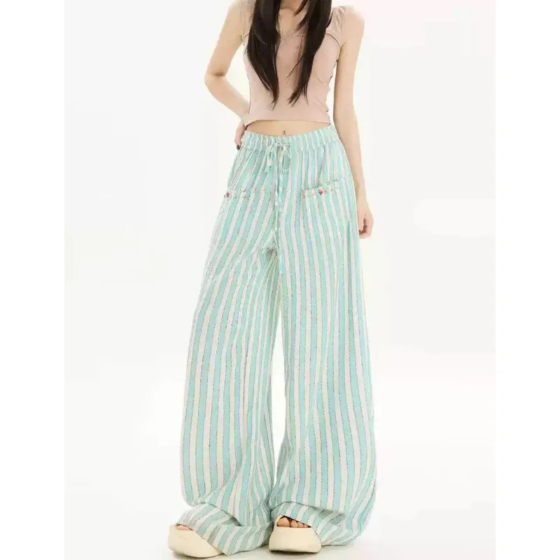 YGPRW Casual Pants Women's Stripes-5
