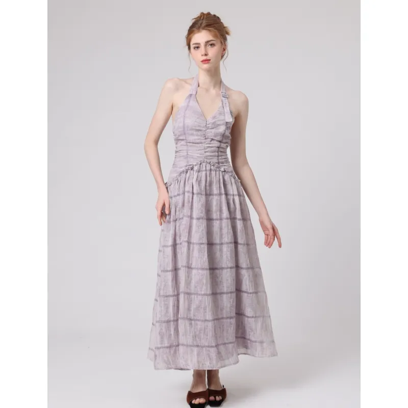 YGPRW Sleeveless Dresses Women's Purple-2