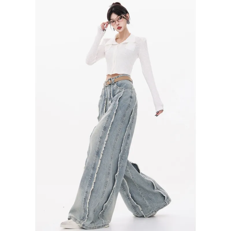 YGPRW Jeans Women's Blue-4