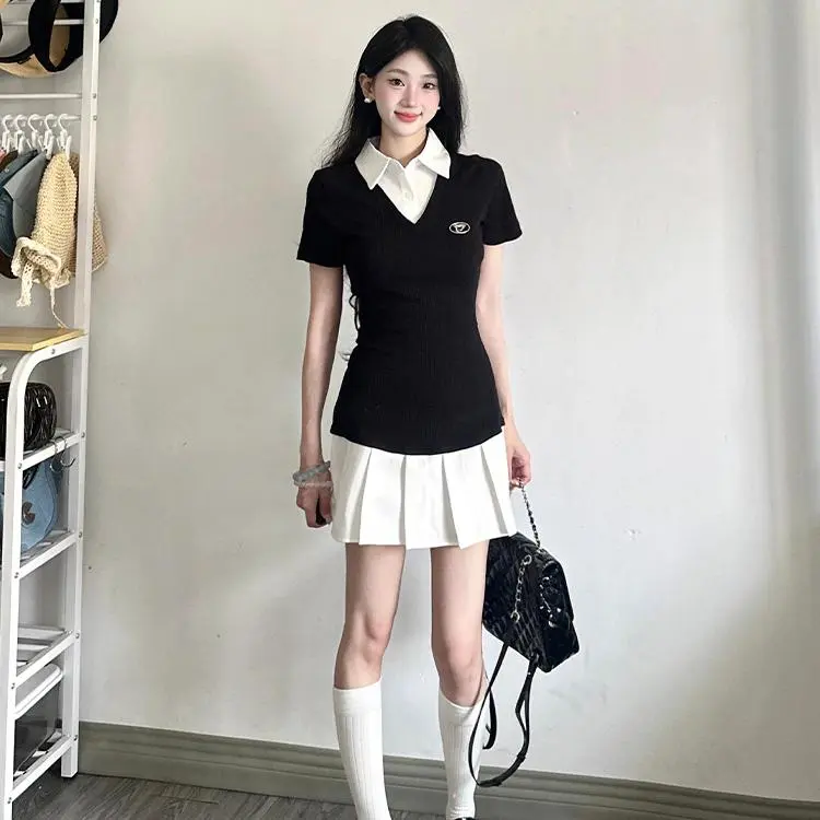 YGPRW Short Sleeved Dress Women's-5