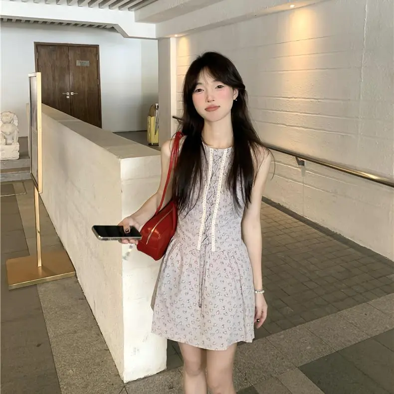 YGPRW Sleeveless Dresses Women's Gray-3