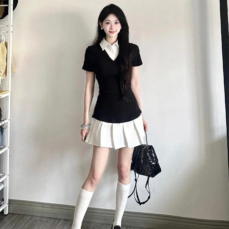 YGPRW Short Sleeved Dress Women's-3