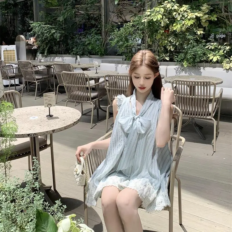 YGPRW Sleeveless Dresses Women's Light Green-4