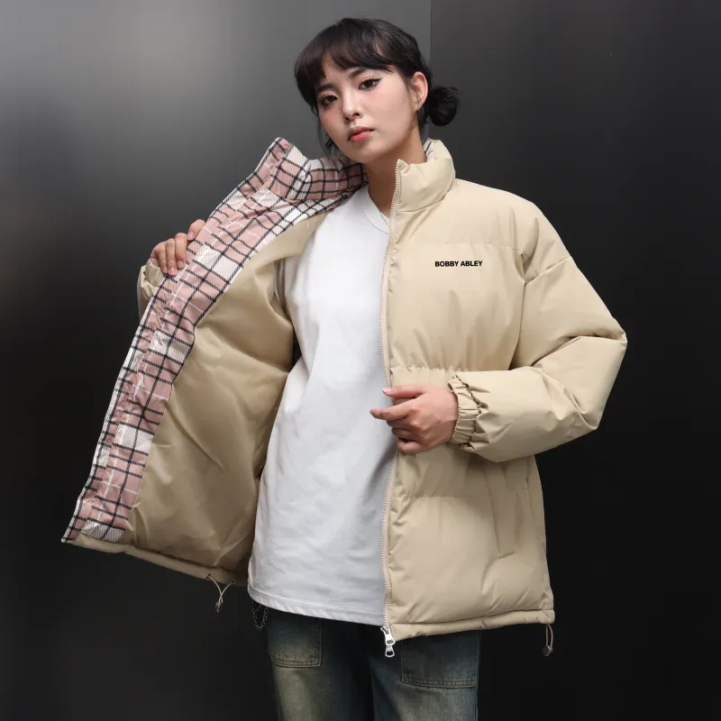 BOBBY ABLEY Puffer Jacket Unisex Dark Purple-17