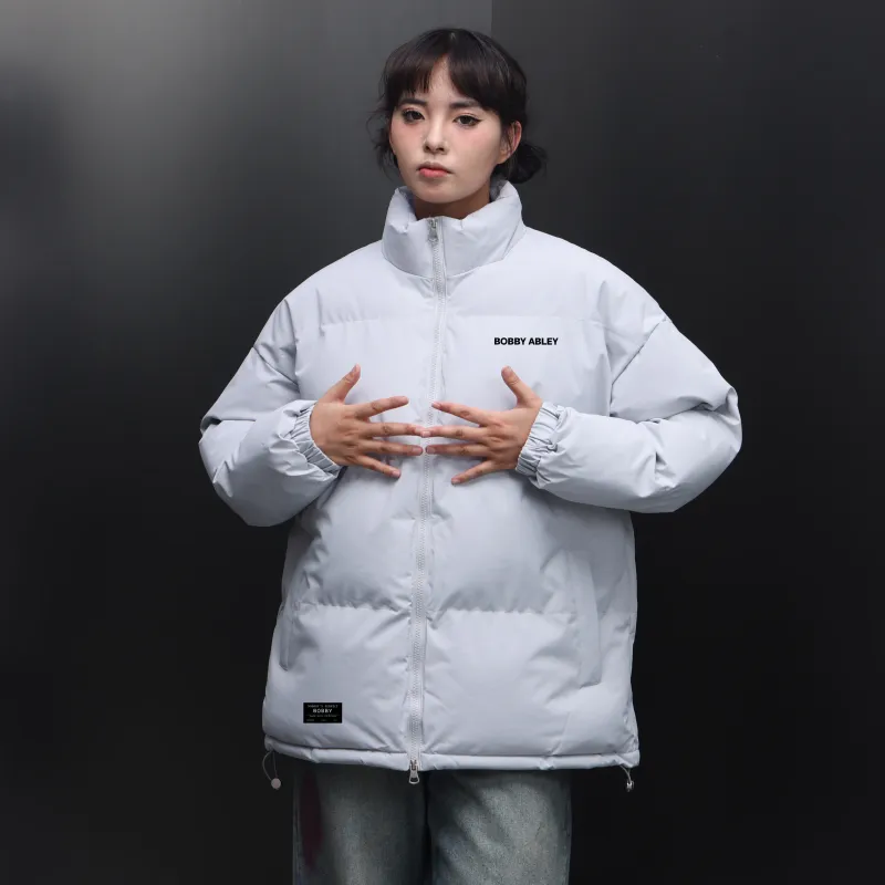 BOBBY ABLEY Puffer Jacket Unisex Dark Purple-35