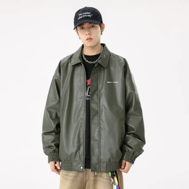 BOBBY ABLEY Leather Jacket Unisex-26