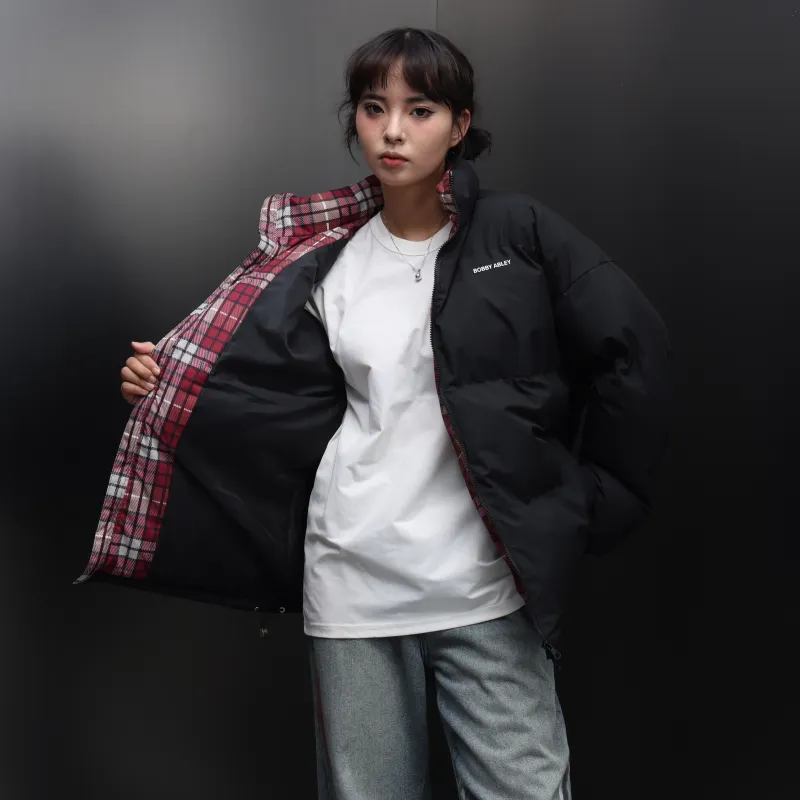 BOBBY ABLEY Puffer Jacket Unisex Dark Purple-3