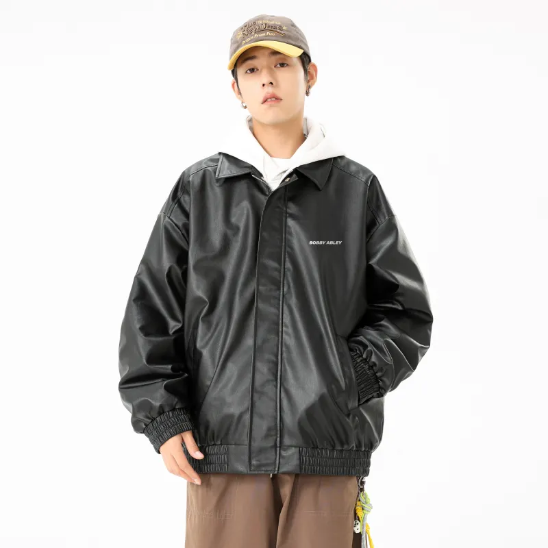 BOBBY ABLEY Leather Jacket Unisex-5