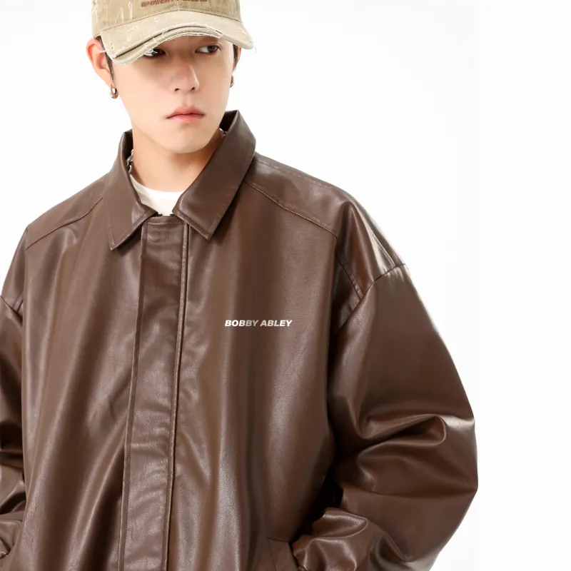 BOBBY ABLEY Leather Jacket Unisex-17