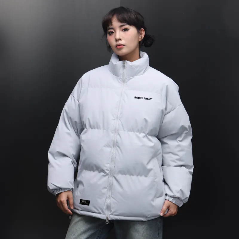 BOBBY ABLEY Puffer Jacket Unisex Dark Purple-36