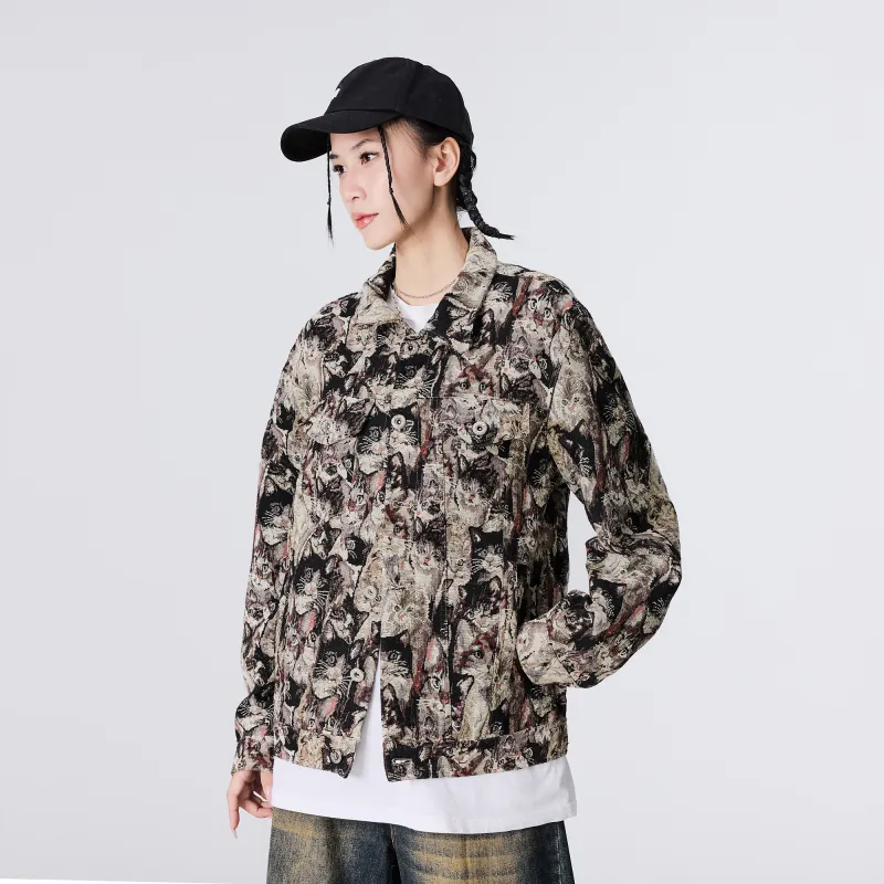 TESTUNG Denim Jackets Unisex-46