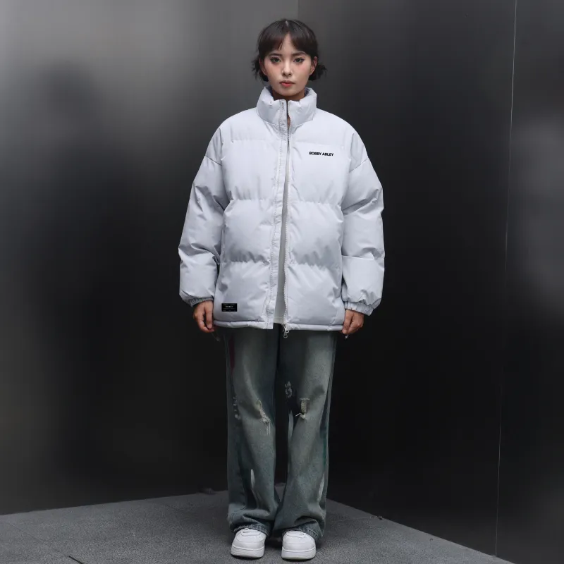 BOBBY ABLEY Puffer Jacket Unisex Dark Purple-32