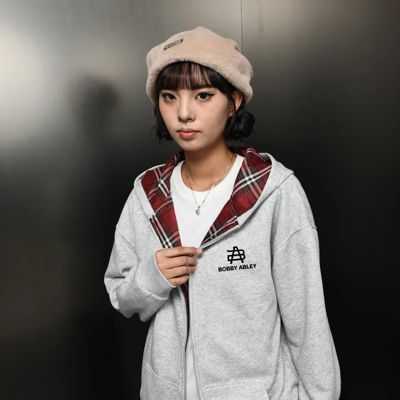 BOBBY ABLEY Sweatshirt Unisex White Heather Gray-29